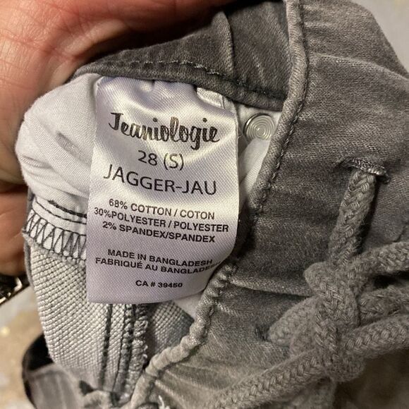 Black & Grey Blended size 28/Small Skinny Leg Joggers - Picture 3 of 4